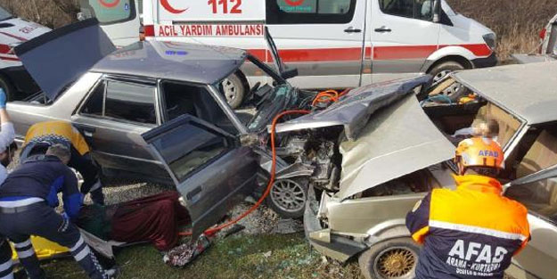 Kütahya'da feci kaza! 1 ölü, 5 yaralı