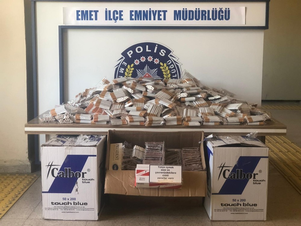Kütahya’da kaçak tütün operasyonu 
