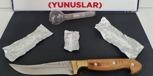 Kütahya'da şüpheli şahsın üzerinden uyuşturucu çıktı