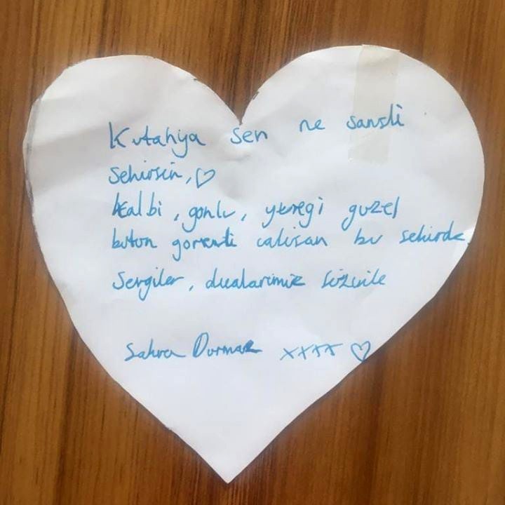Kütahya’daki karantinanın ardından yurtlarda duygulandıran mektup ve resimler kaldı 