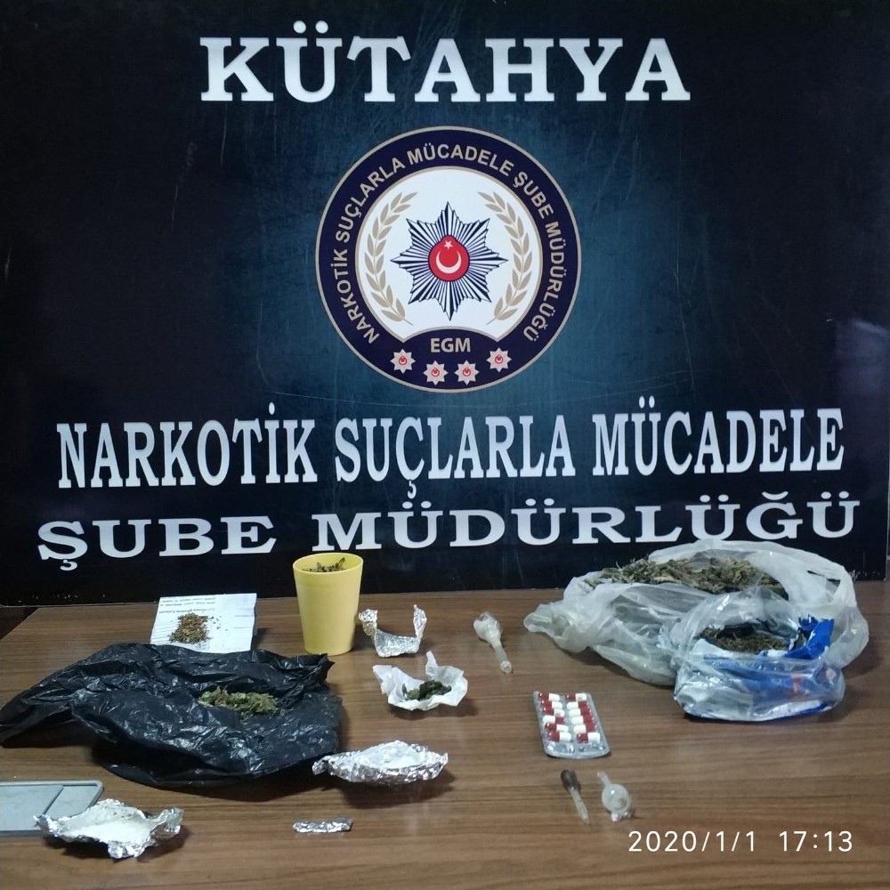Kütahya’daki uyuşturucu operasyonuna 2 tutuklama 