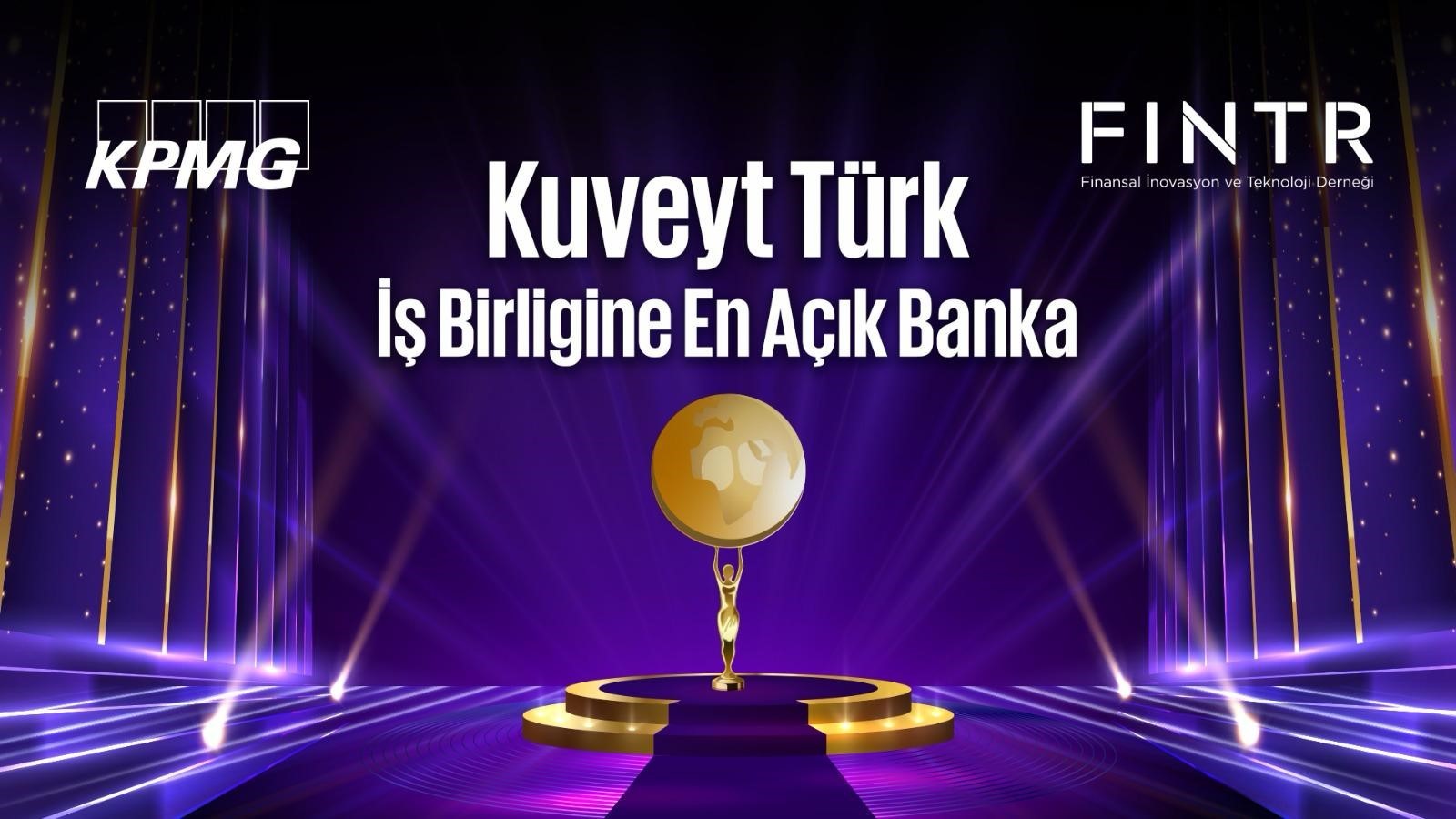 Kuveyt Türk ödüllerine bir yenisini daha ekledi! ‘İş Birliğine En Açık Banka’