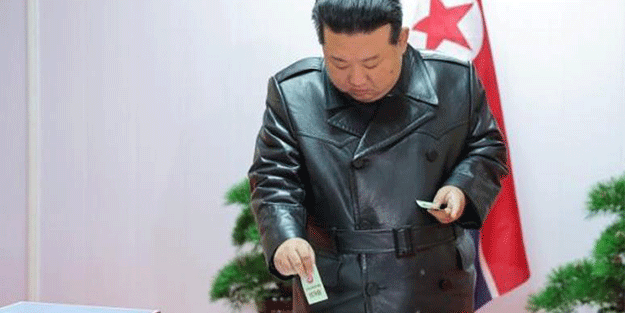 Kuzey Kore'de demokrasi şöleni yaşandı! Katılım oranı tam yüzde 99,63...