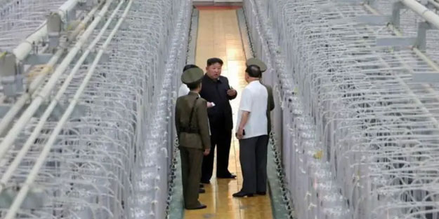 Kuzey Kore'den bir ilk! ABD'ye korku salan tesisin görüntüsünü paylaştı