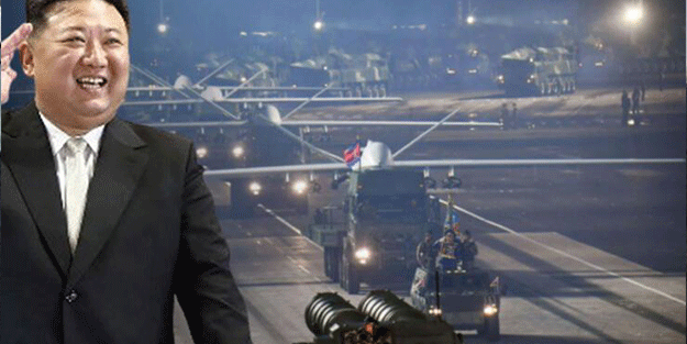 Kuzey Kore'den gövde gösterisi! İHA'lar, SİHA'lar ve füzeler...