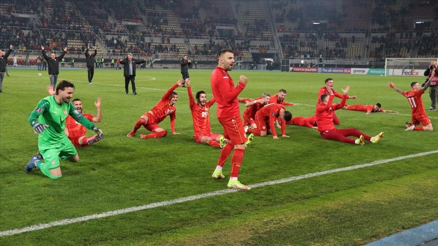 Kuzey Makedonya play-off'lara yükseldi