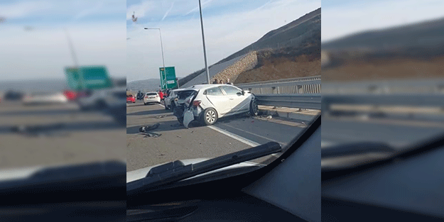 Kuzey Marmara Otoyolu'nda bir zincirleme kaza daha!