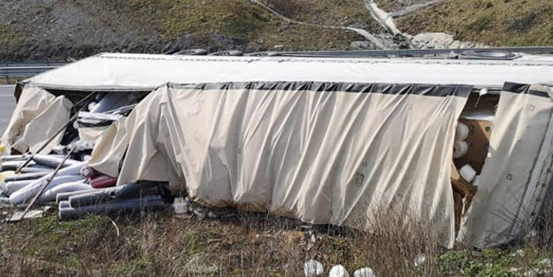 Kuzey Marmara Otoyolu'nda faciaya ramak kaldı