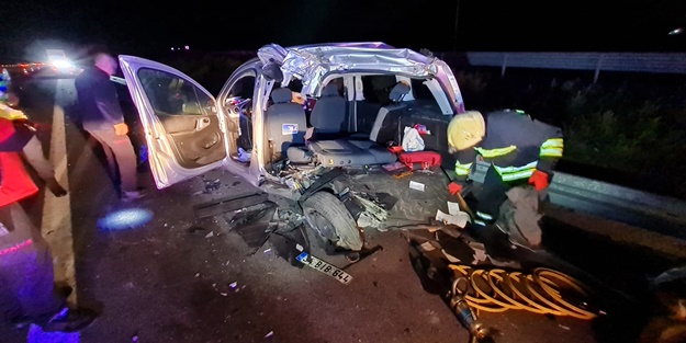 Kuzey Marmara Otoyolu’nda feci kaza