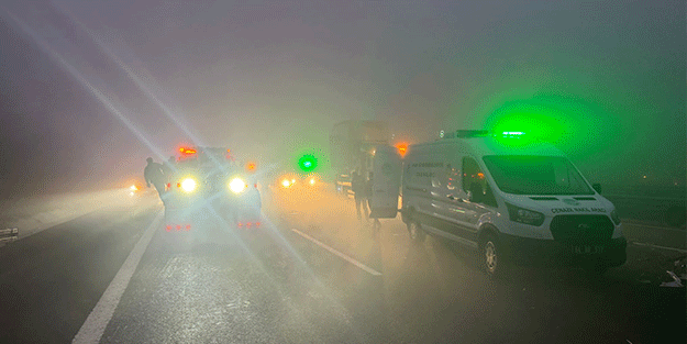 Kuzey Marmara Otoyolu'nda katliam gibi zincirleme kaza
