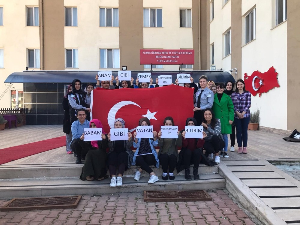 KYK öğrencilerinden Mehmetçiğe destek 