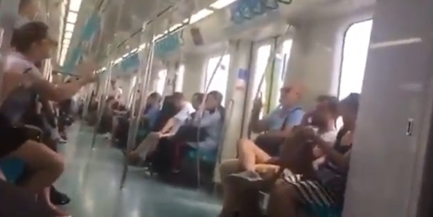 Laikçi yobazdan örtülüye alçak saldırı! 