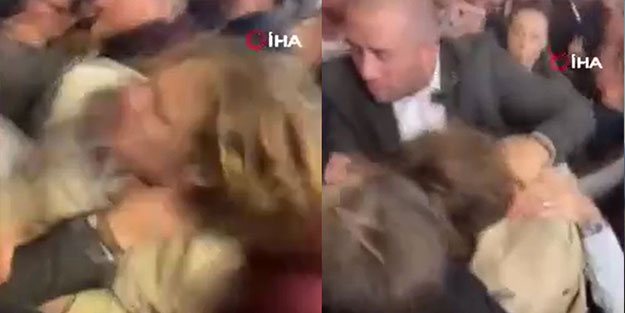 Laikçilerin çok övdüğü Fransa! Macron'un koruması, protestocu kadını doğduğuna pişman etti