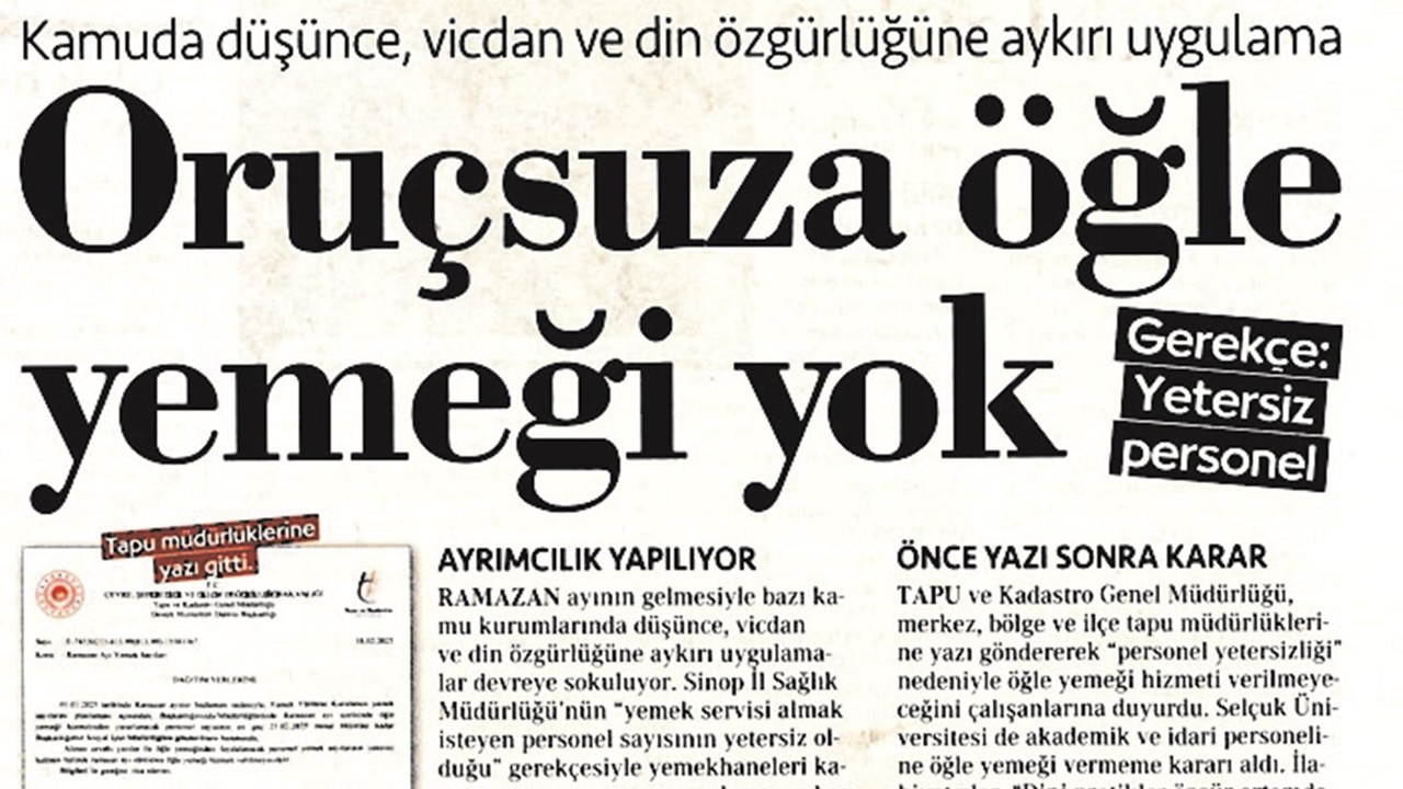 Laiklik başlarına vurdu