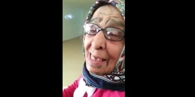 Yaşlı teyze sosyal medyayı salladı - VİDEO