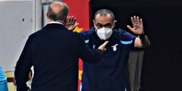 Lazio'nun teknik direktörü Fatih Terim'i görünce...