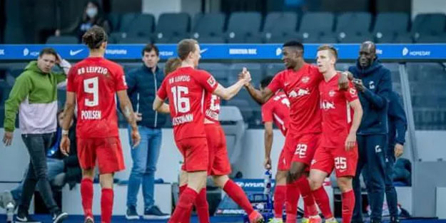 Leipzig, Hertha Berlin'e karşı zorlanmadı