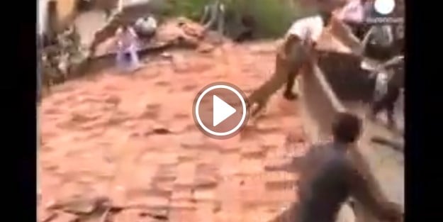 Leopar insanlara saldırıyor! İşte dehşet anları...