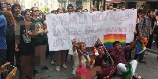 LGBT üyeleri 3 aylara böyle hakaret etti!