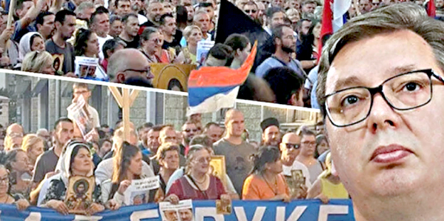 LGBT'li sapkınlara Sırbistan'da gereken cevap verildi!