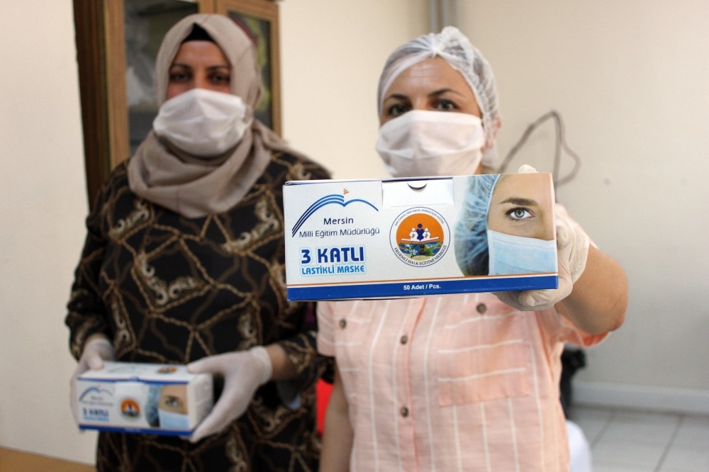 LGS’de öğrencilerin kullanacağı maskeler halk eğitimden 