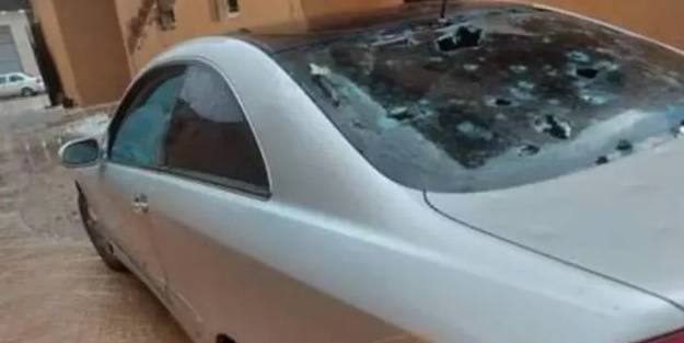 Libya'da golf topu büyüklüğünde dolu yağdı!