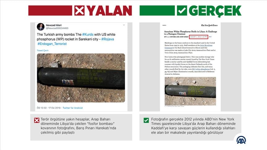 Libya'daki fosfor bombasını harekatta kullanılmış gibi göstermeye çalıştılar
