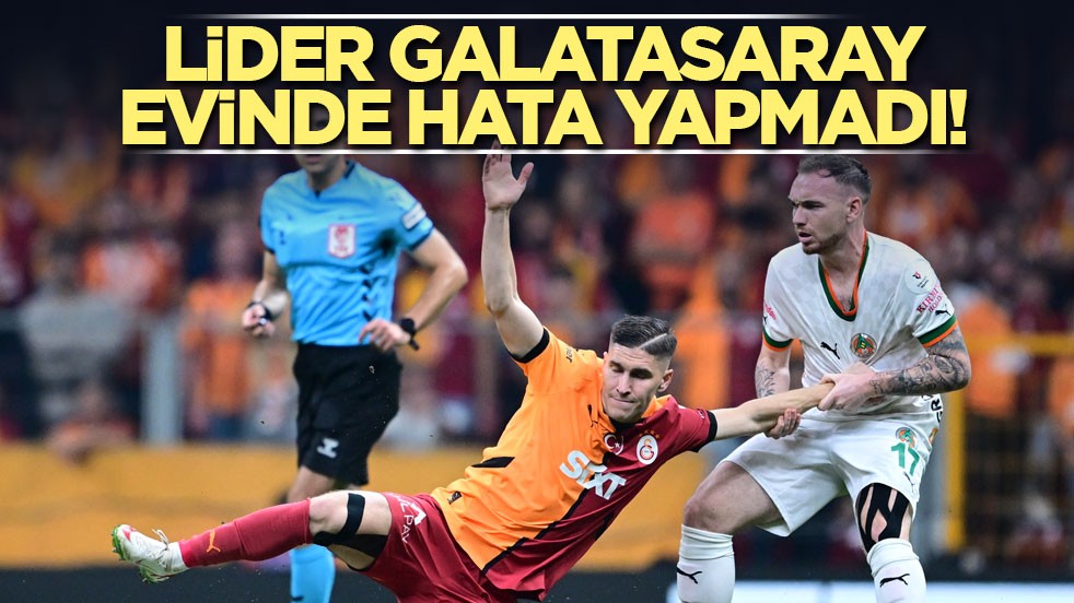 Lider Galatasaray evinde hata yapmadı!