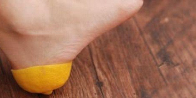 Limonu topuğunuzda gezdirirseniz...