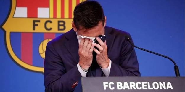 Lionel Messi hüngür hüngür ağladı!