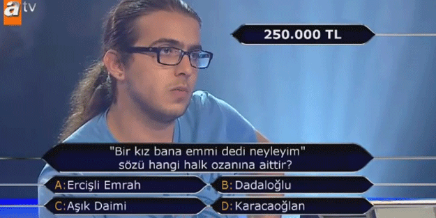 Lise öğrencisi 1 milyonluk soruya ulaştı