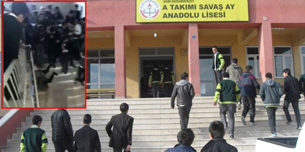 Lise savaş alanına döndü! Müdür yardımcısı canını zor kurtardı