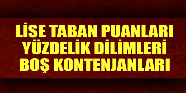 Lise yüzdelik dilimleri 2020 en düşük yüzdelik dilim MEB e okul