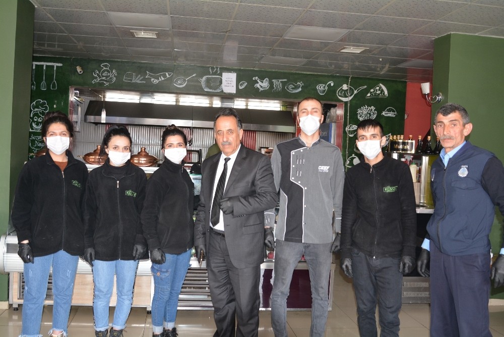 Lokantalarda korona virüs denetimi 