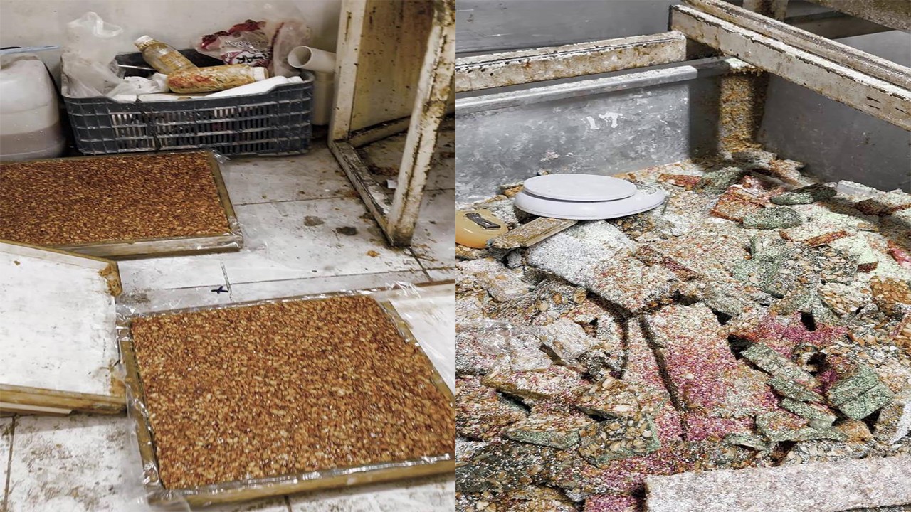 Lokum ve cezerye imalathanesine zabıta baskını Vatandaşı tatlı tatlı zehirlemişler