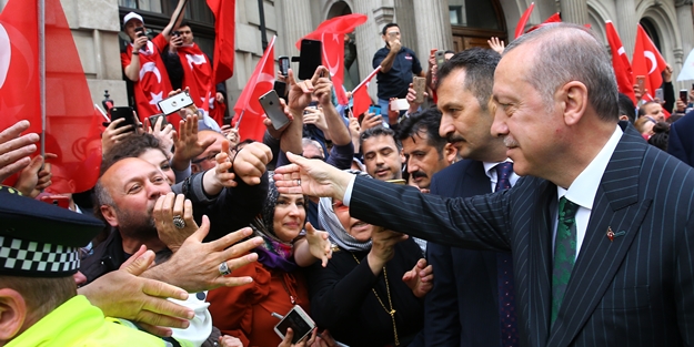 Londra'da Erdoğan coşkusu