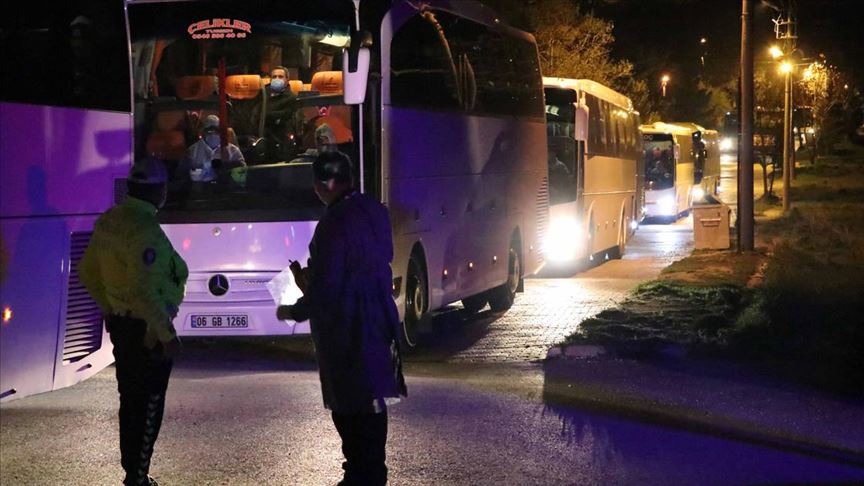 Londra'dan getirilen 262 Türk vatandaşı Çankırı'da yurda yerleştirildi