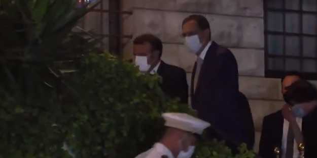 Lübnan'da Macron'a büyük şok! Bozuntuya vermeden hızla kaçtı