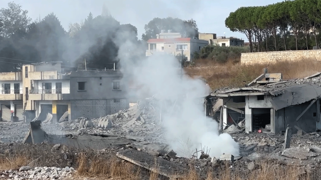 Lübnan'daki yıkım böyle görüntülendi