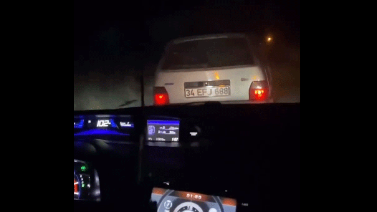 Lüks araçla yarışan Uno yoldan fırladı!