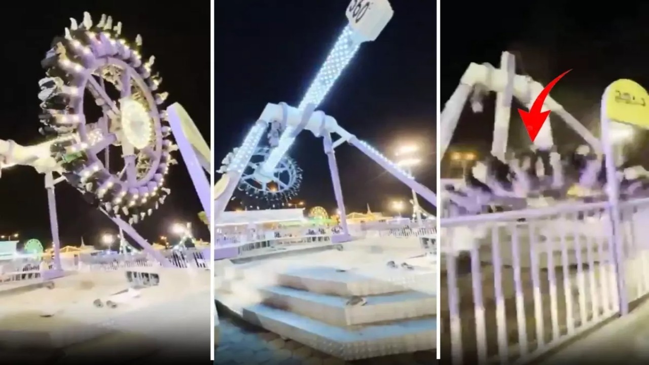 Lunaparkta büyük facia! Eğlence aracı ortadan ikiye kırıldı, bazıları ağır çok sayıda yaralı var