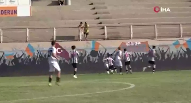 Maç diye başladılar kavga ile bitti 4 futbolcu yaralandı