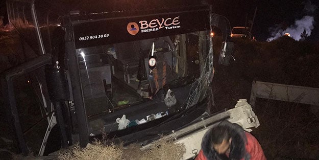 Maça giderken kaza yapan Bursasporlular, dönüşte de kaza yaptı