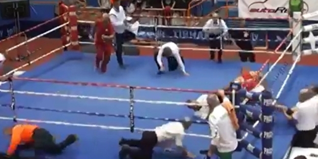 Maçı kaybedince hakemi dövdü!