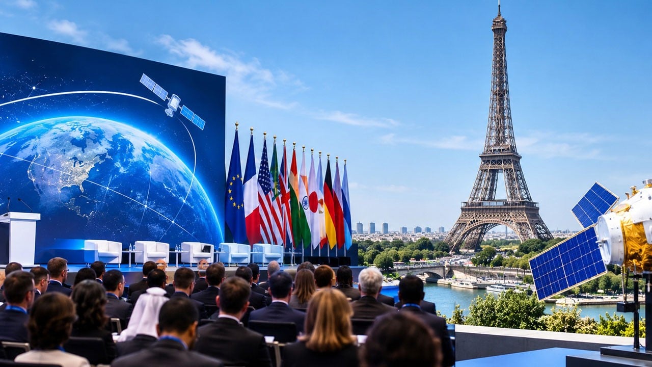 Macron anlaşmaları duyurdu! Paris’te uzay için 20 milyar avroluk imza