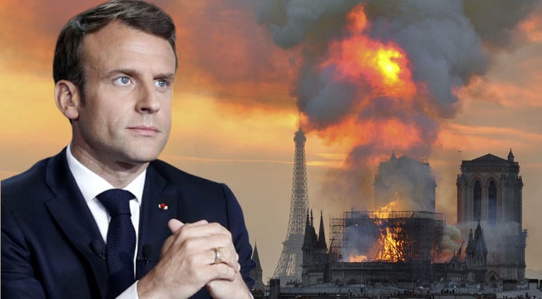 Macron: Daha güzel şekilde yeniden inşa edeceğiz