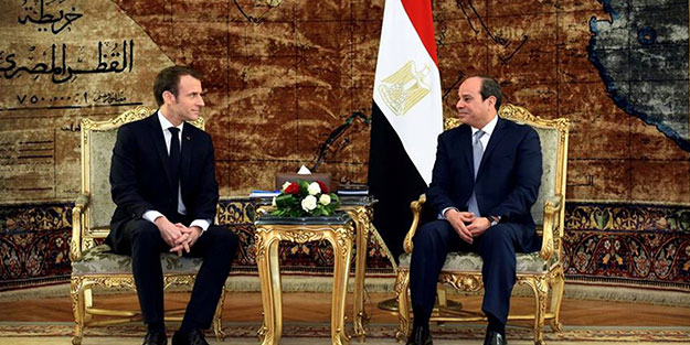 Macron darbeci Sisi'ye para akıttı!