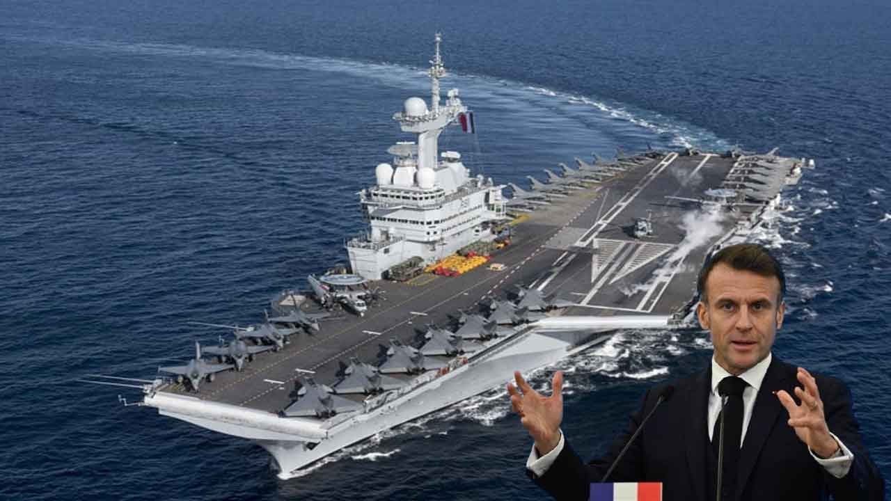 Macron emir verdi! Fransa savaş gemileri harekete geçti