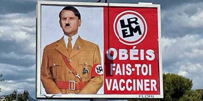 Macron, o afişi görünce kudurdu! Fransız vatandaşa ceza yağdırdı