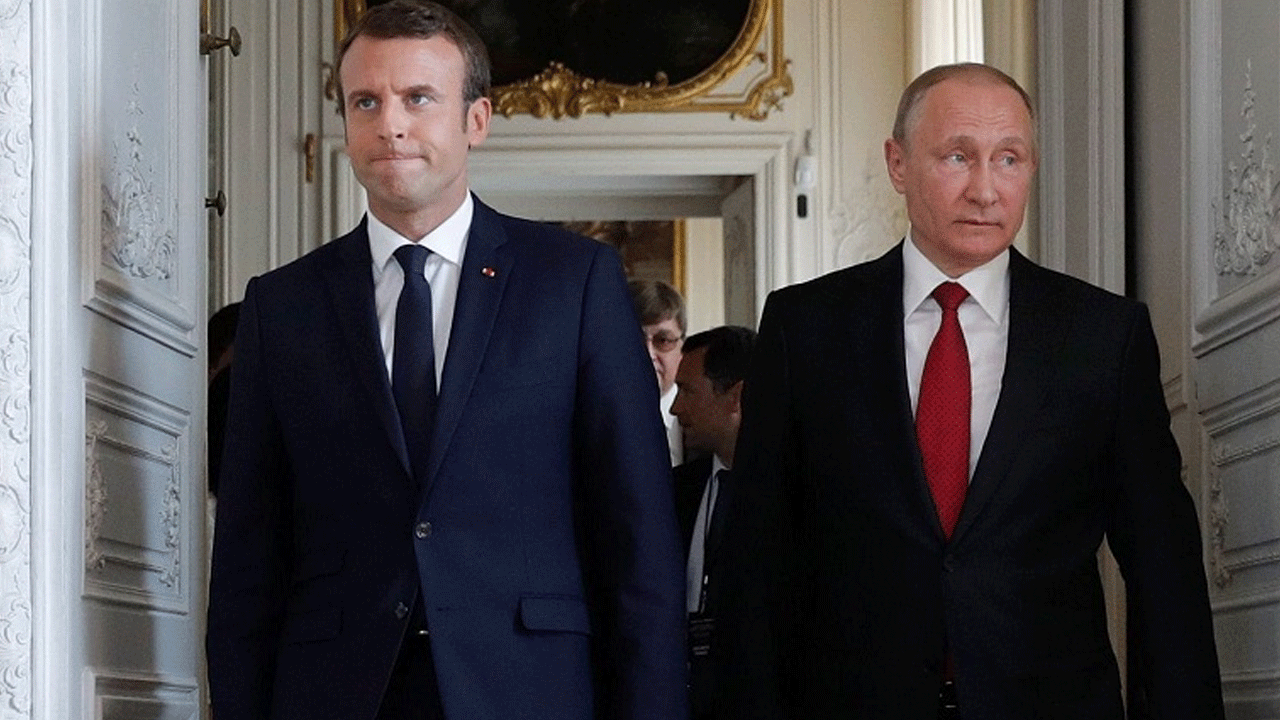 Macron, Putin'i tehdit etti